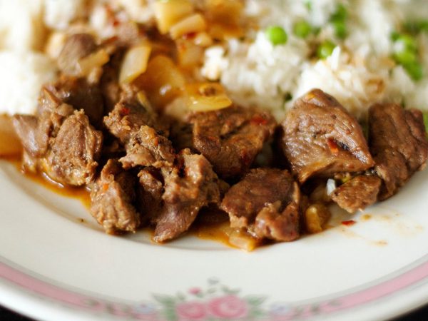 how to make GABA rice and beef stew